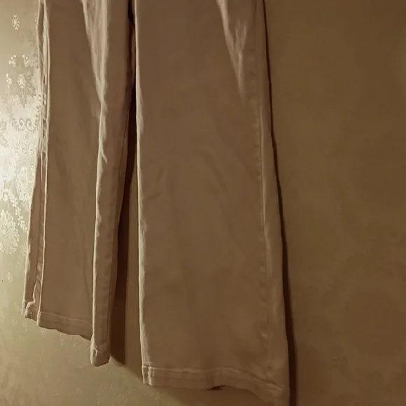 Pilcro Cream High Rise Buttoned Pants. Baggy Fit, Wide Leg. Size 28. - Picture 5 of 16